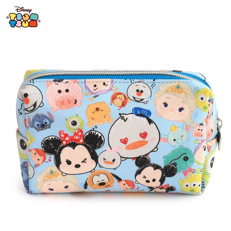 Genuine Disney Makeup Bags Mickey Mouse Bag Multi-function Female Travel Bag Cosmetic Storage Wallet Handbag children toy plush cosmetic bag cosmetic storage bag makeup bag cosmetic case