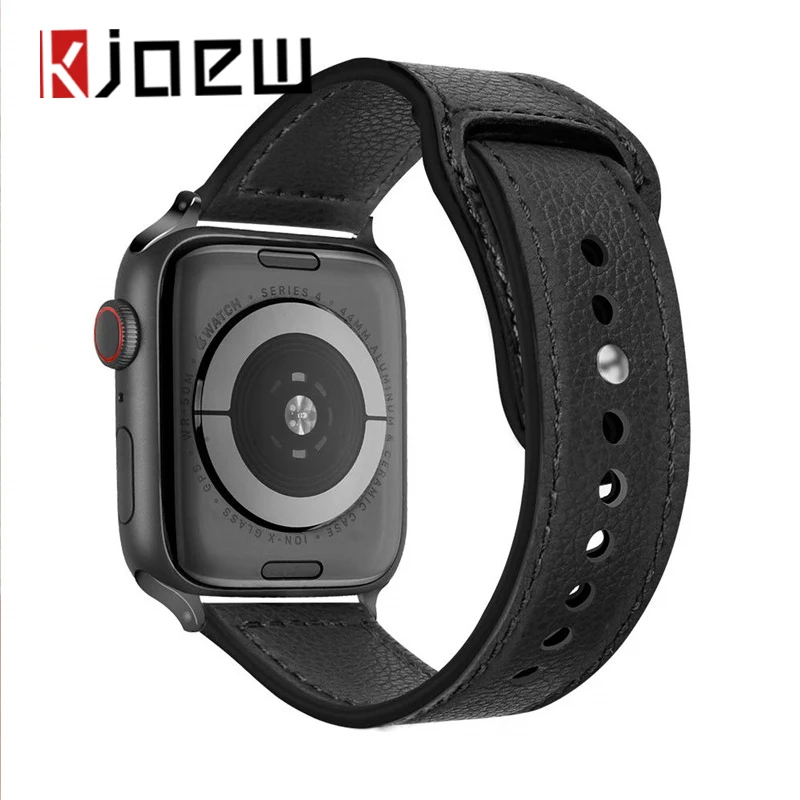 Ремешок KJOEW для Apple Watch серии 5/4 3/2 ремешок iWatch 38 мм 44 спортивный из натуральной кожи