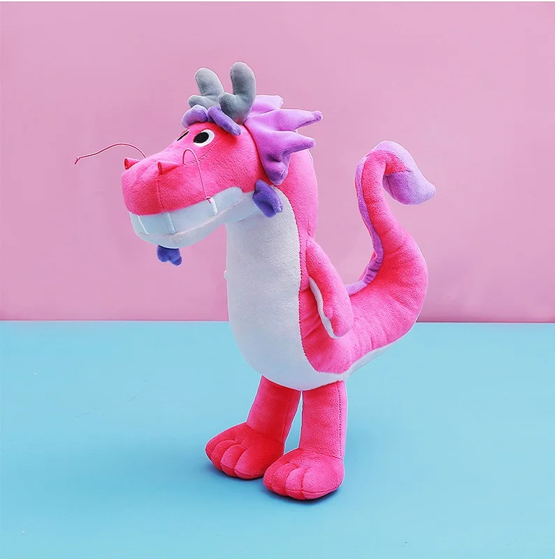 HTO hot Cartoon Wish Dragon Plush Toy Stuffed Animal Soft Dinosaur Stuffed  Doll