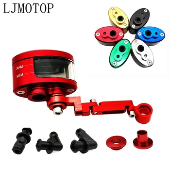 

CNC Motorcycle Brake Fluid oil Reservoir Cup tank +support bracket For Yamaha MT25 YBR 125 YZF R15 XT660 TMAX 500 TMAX 530 XP500