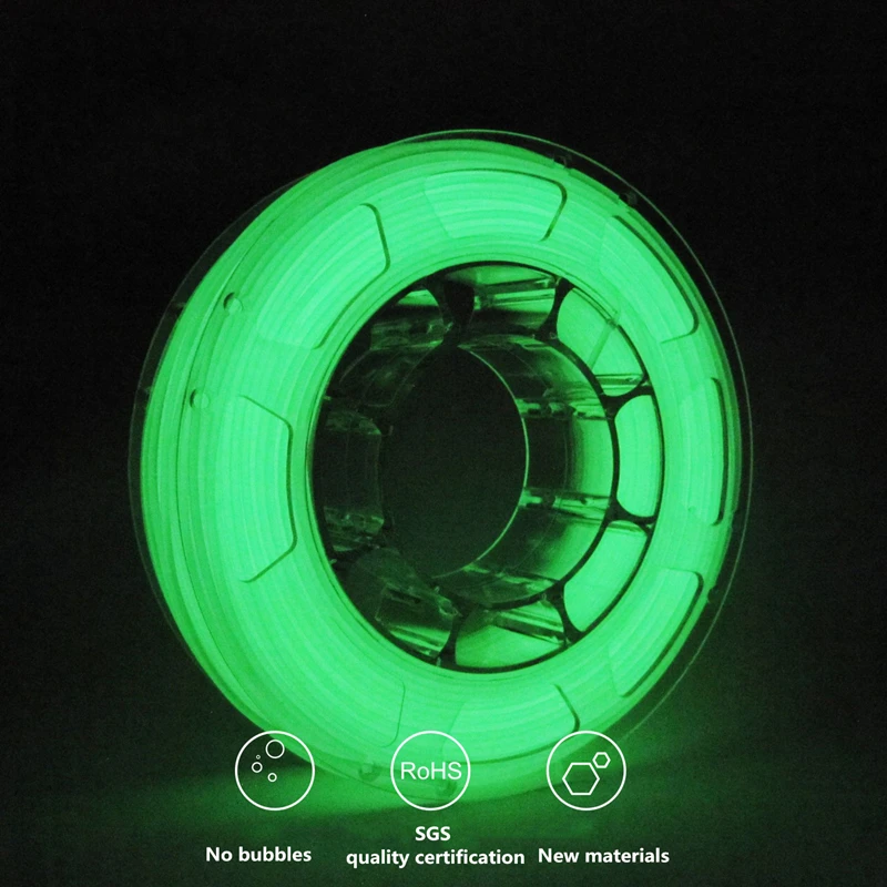 

Нить Pla 3D печать светящийся в темноте 1,75 мм светящийся 1 кг материалы зеленый синий красный Лидер продаж принтер
