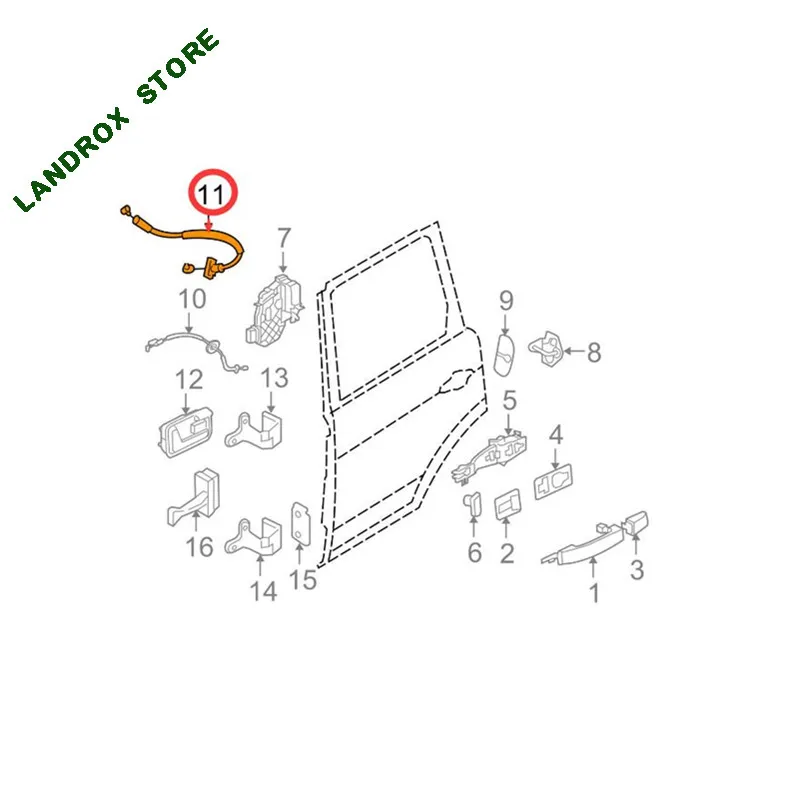 Внешний кабель замка багажника автомобиля для Land Rover Range Sport 2005 2013 OEM :FQZ500153|Водяные