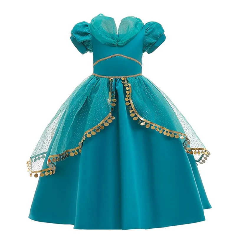 2020 Baby Girl Anna Elsa Princess Dress for Girls Halloween Carnival Party Dress up Birthday Costume Childen Clothing Vestidos