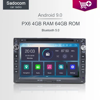 

PX6 2 din Android 10.0 IPS Car DVD Player 6 Core 4G+64G ROM RDS autoradio car radio For VW Jetta Bora Golf 4 Passat B5 1997-2009