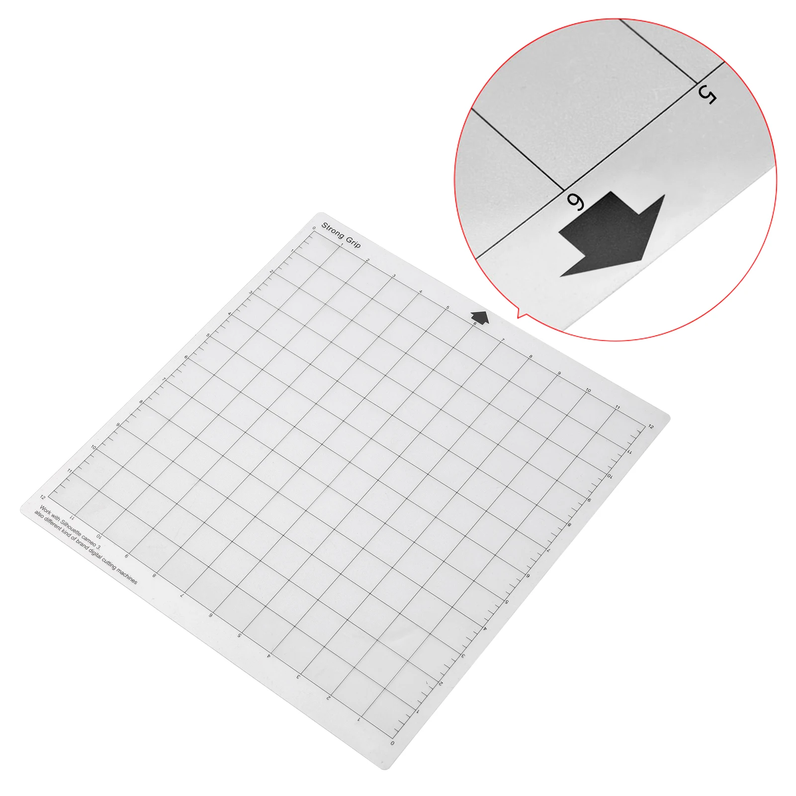 Cutting Mat 3/9/12pcs Replacement Transparent Adhesive Mat with Measuring Grid for Silhouette Cameo Plotter Machine