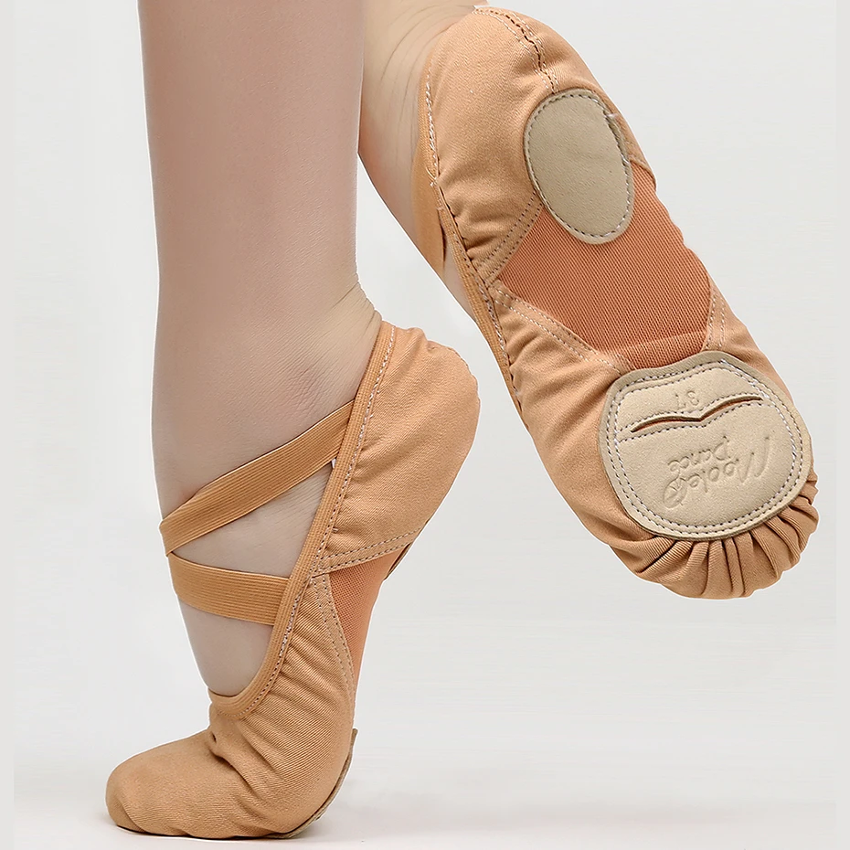 Zapatillas de Ballet para bailar para mujer, zapatos de punta de lona, zapatillas de Ballet para bailarinas, gimnasia| - AliExpress