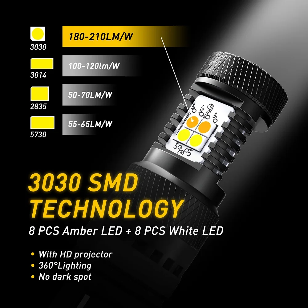 AUXITO 2Pcs T20 7443 W21 5W LED 3157 T25 LED Canbus   ÷ ġ   ȣڻ Led ְ   õ
