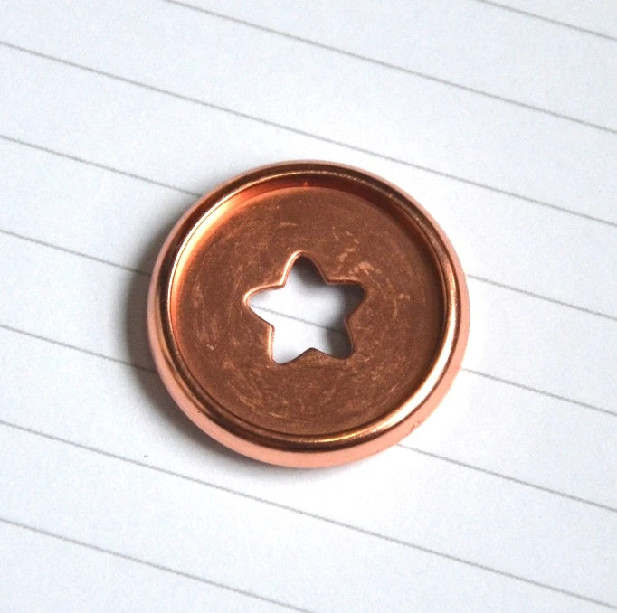 27mm rosegold 6 шт. 27 мм блокнот диск блокнот Грибное отверстие кнопка пластиковые аксессуары диск Пряжка Книга переплет кольцо свободная кнопка A5 связующий - Цвет: 27mm rosegold