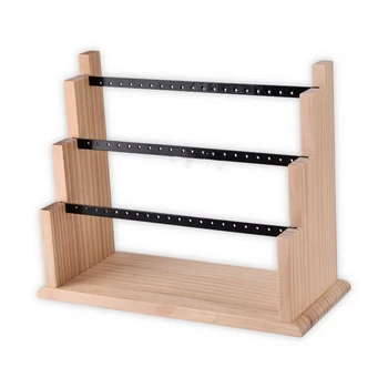 

Jewelry Display Tray Pendant Earrings Rings Display Blocks Solid Wood Jewelry Display Holder