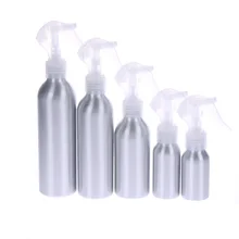 Makyaj alüminyum şişeleri doldurulabilir fare püskürtme tabancası Mist Atomizer boş seyahat konteyner 30ml/40ml/50ml/100ml/120ml