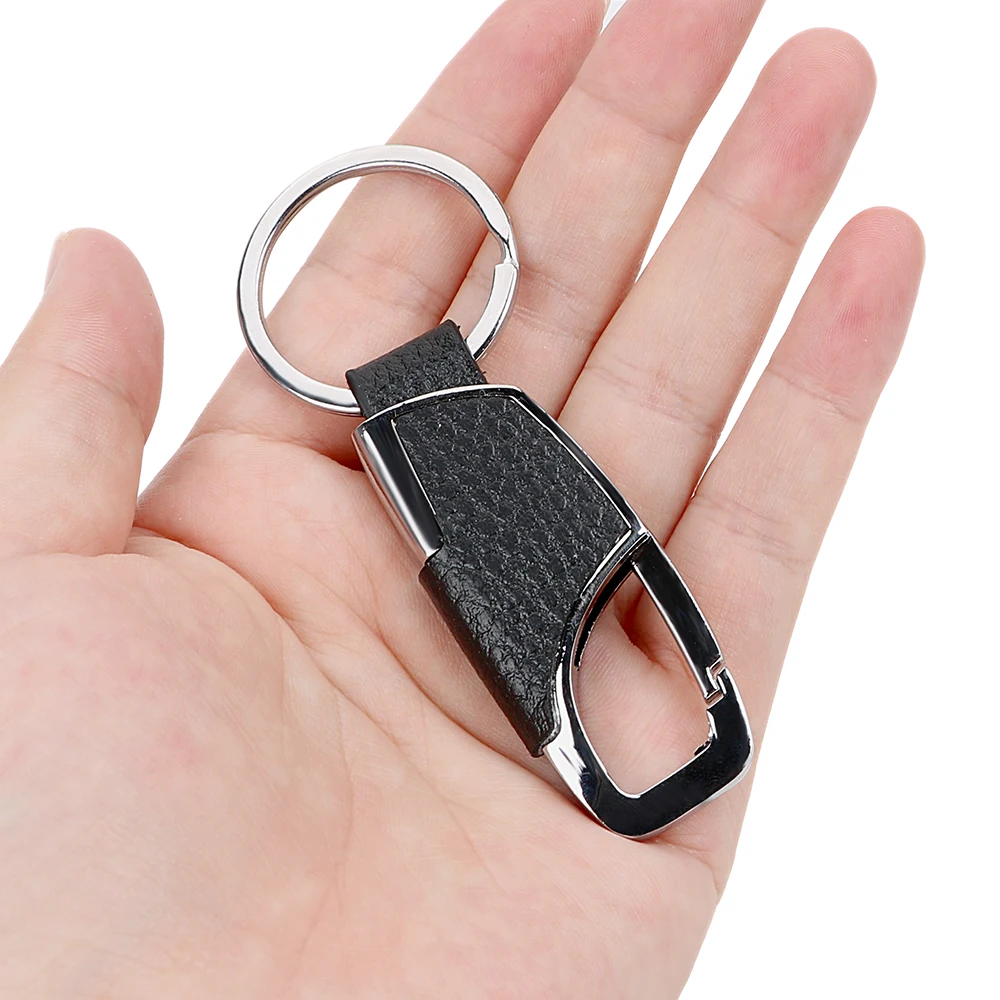 

Car Styling Leather Key Ring Keychain For Hyundai Creta ix25 sonata lf Tucson 2016-2019