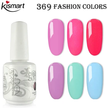 

Kismart 369 Colors Gel Nail Polish 15ml Soak off LED UV Gel Lacquer For Salon Nail Gel Varnish For Salon Nail Gel Polish