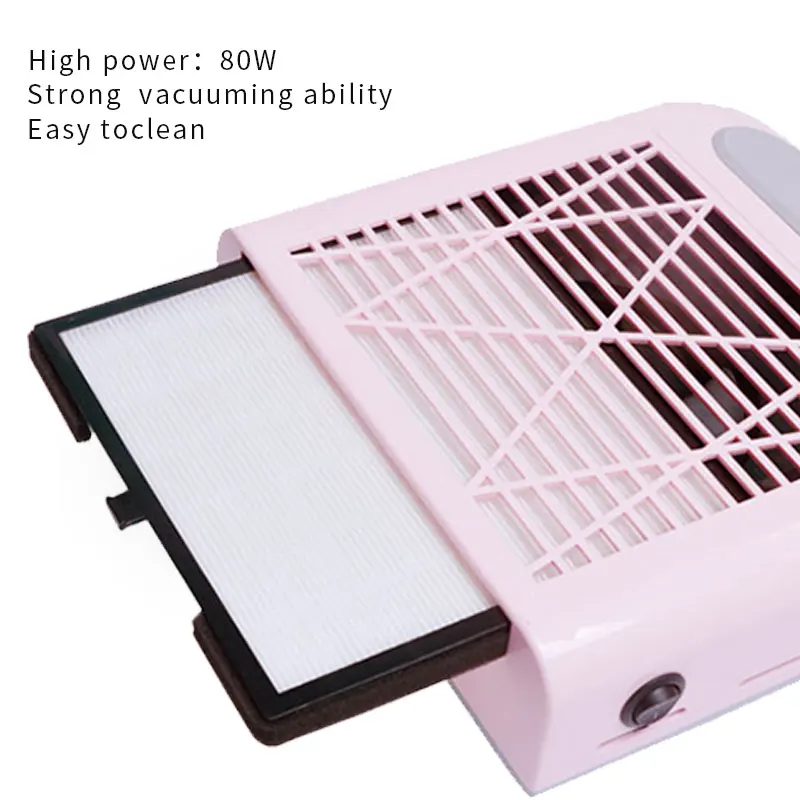 Online 80W Neue Starke Leistung Nagel Staub kollektor Nagel Fan Art Salon Saug Staub Collector Maschine Staubsauger Fan