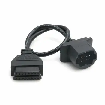 

1pcs Black 17 Pin To 16 Pin OBD2 Diagnostic Cable Adapter Tools For Mazda Ford