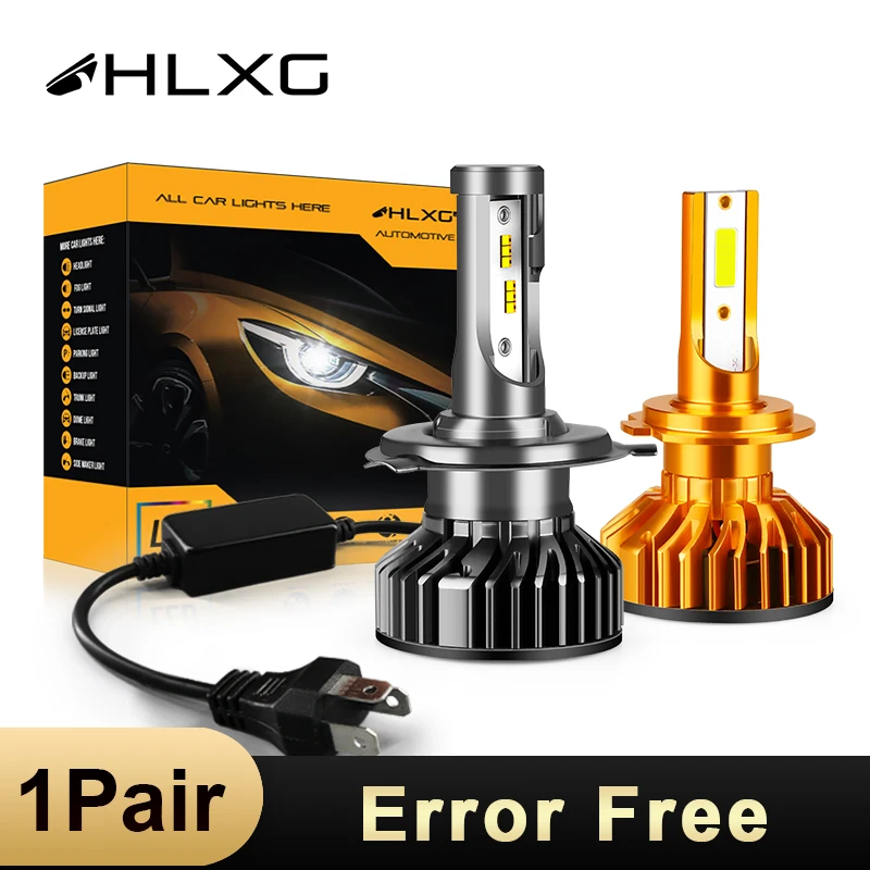 Светодиодный мини фонарь HLXG H4 H8 H9 H1 H11 9005 HB3 HB4 9006 h7 светодиодный canbus для