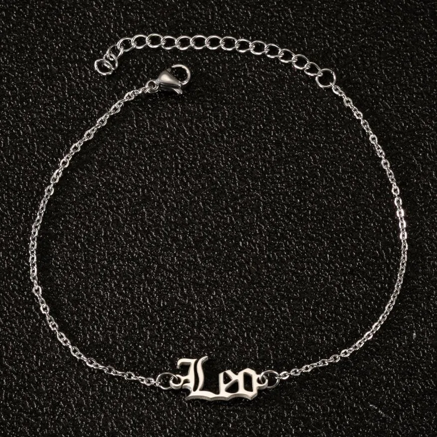 Zodiac Sign Anklets for Women Gold Color Ankle Bracelet Stainless Steel Leg Chain Horoscope Leo Aries Anklet Foot Jewelry Zodiac Sign Anklets for Women Gold Color Ankle Bracelet Stainless Steel Leg Chain Horoscope Leo Aries Anklet Foot Jewelry