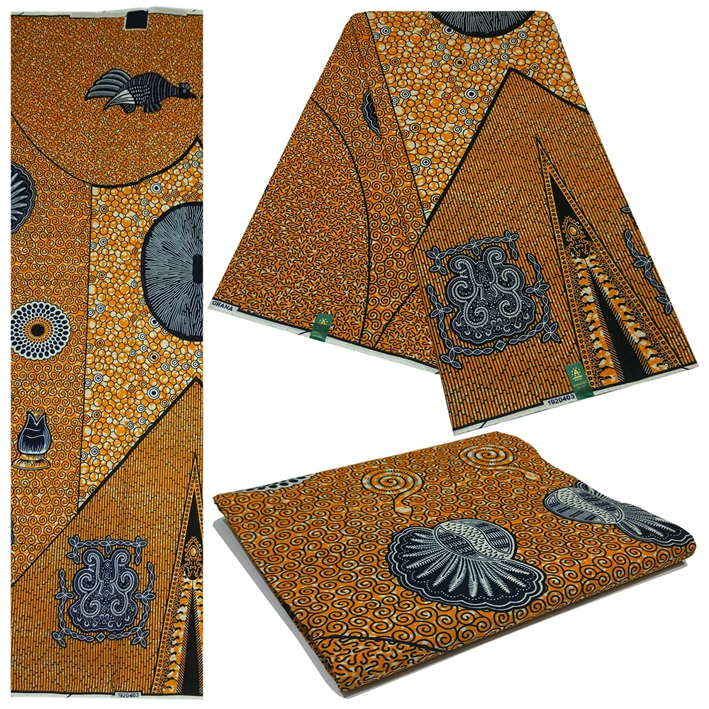 Африканская Pagne Ankara Высококачественная Гарантированная настоящая голландская восковая ткань для африканской одежды Дашики