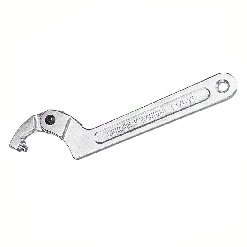 

8 In Hook Wrench C-Clamp Spanner Tool 1 1/4-3 Bike Motorcycle Spring Adjustable