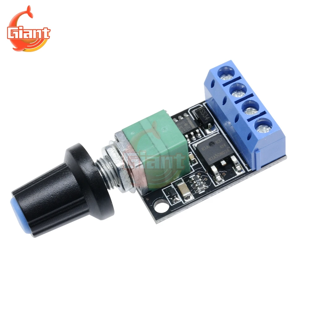 DC Motor Speed Control PWM Potentiometer Governor Speed Regulation Board LED Dimming 10A 5V 9V 12V