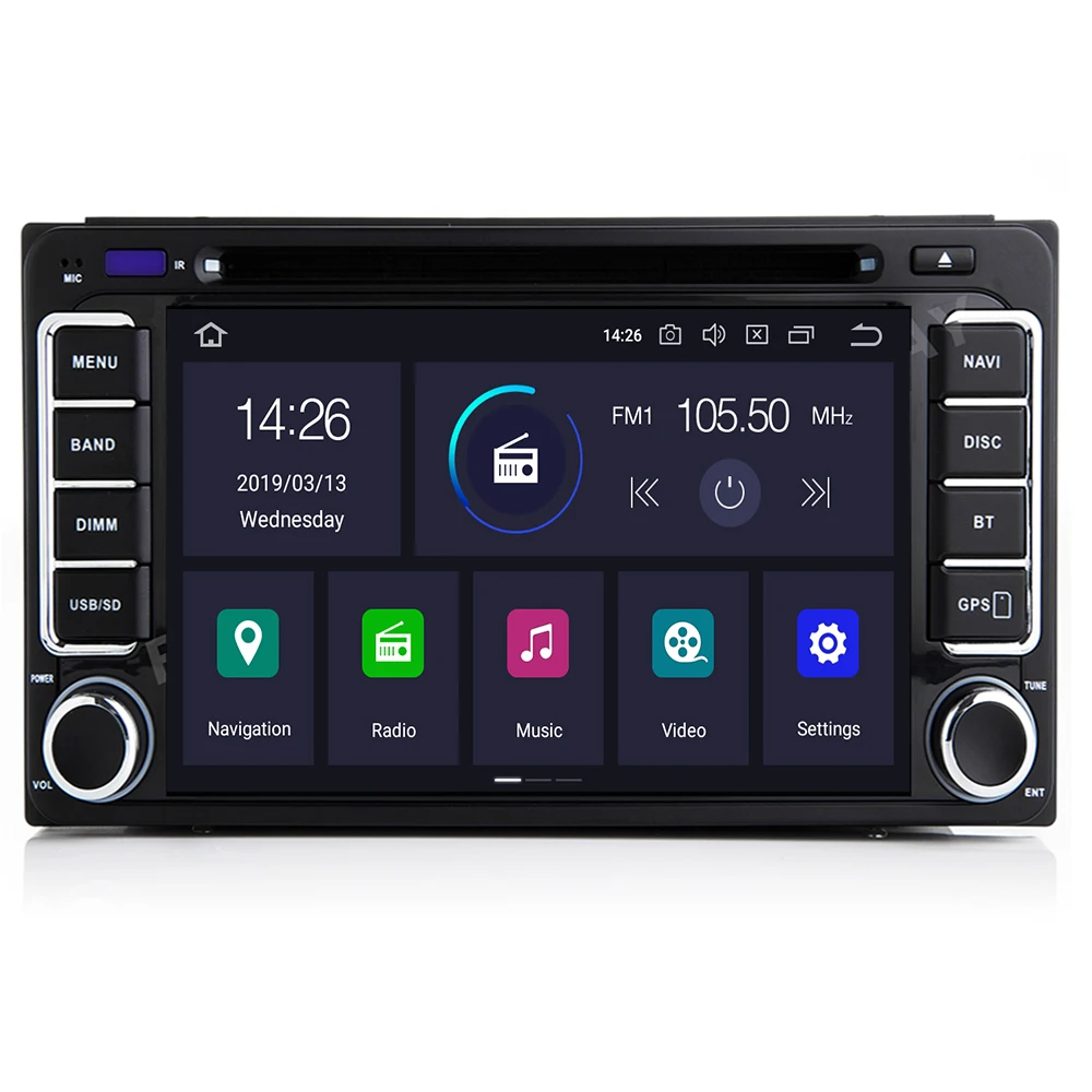 Best 4GAndroid9.0 4G+64G IPS screen CAR DVD GPS For Toyota Universal RAV4 COROLLA VIOS HILUX Terios Land Cruiser 100 PRADO dvd player