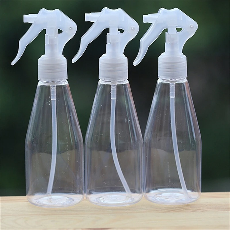 1pc 200ml Plastic Cleaning Hand Trigger Spray Bottle Empty Refilllable Water Clear Watering Pot Plant Grass Mist Tools