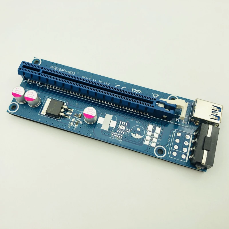 Компьютерные кабели Разъемы PCIE Riser PCI E 16x/x16 для видеокарты кабель USB 3 0 Molex 4Pin SATA Power