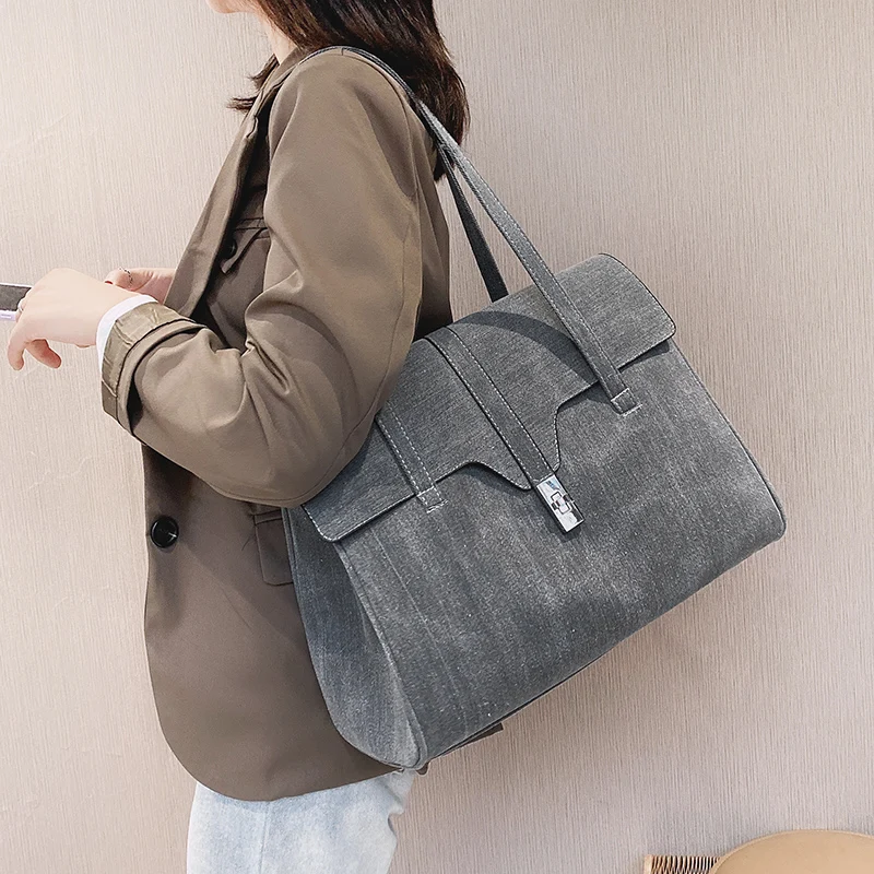 Large Capacity Women Canvas Hanbags High Quality Ladies Big Shoulder Bag Fashion Designer Female Casual Tote Messenger Bags New | Багаж и