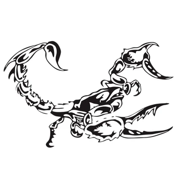 

Car Stickers Scorpion Totem Pattern Hood Sticker Racing Sports Decal Auto Vinyl Film Stickers Universal Car Accessories