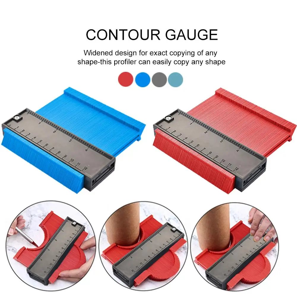 5 inch Plastic Gauge Contour Profile Copy Gauge Duplicator Standard Width Wood Marking Tool Tiling Laminate Tiles General