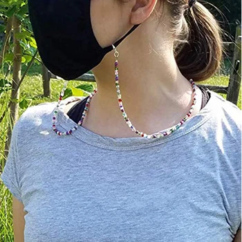 

Fashion Tones Multi Color Mask Strap Diy Handmade Multiple Styles Masks Leash Mask Lanyard Beaded Mask Holder Masks Accessory