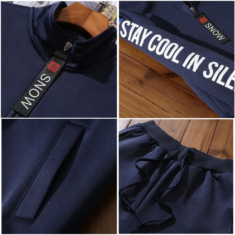 M-9XL Large Size Tracksuit Set Men Autumn Spring Sportwear Men Zipper Coat Pants 2 Piece Sets Sweat Suit Sporting Fitness Sets M-9XL Large Size Tracksuit Set Men Autumn Spring Sportwear Men Zipper Coat Pants 2 Piece Sets Sweat Suit Sporting Fitness Sets