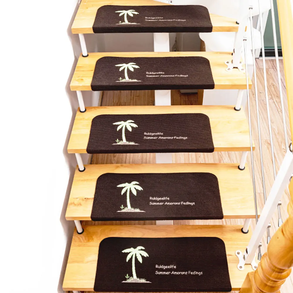 

1pcs Night Luminous Carpet Non-slip Adhesive Protective Stair Tread Mat Soft Warm Stair Step Rug Protection Cover 70*22*4.5cm