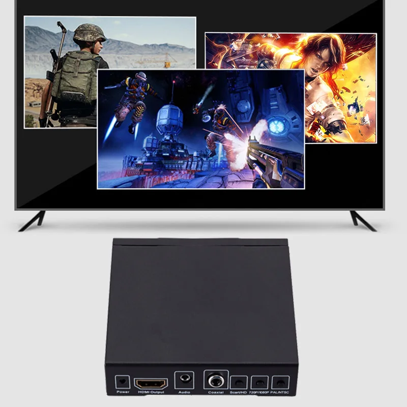 Конвертер HD SCART+ HDMI в HDMI+ цифровой аудио сигнал видео коробка видео конвертер GDeals