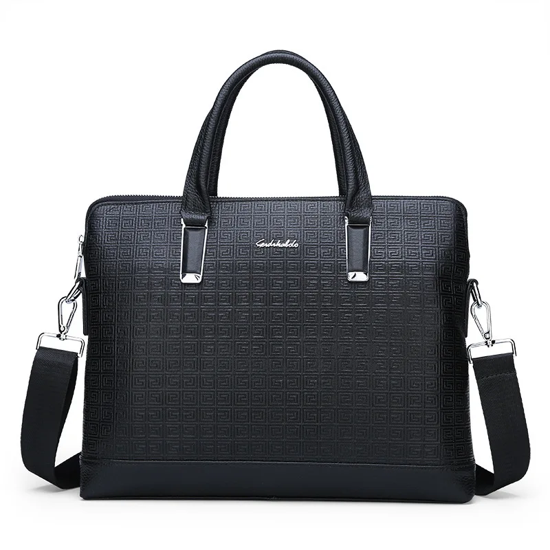 

and card Paul men's handbags leather hand cross section business leather shoulder inclined bag, leisure briefcase