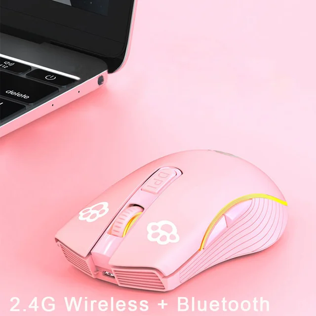 Rechargeable Computer Mouse X9 Dual Mode Bluetooth 4.0 +2.4Ghz Wireless Mause 2400DPI Optical Gaming for PC Laptop led gaming mouse Mice