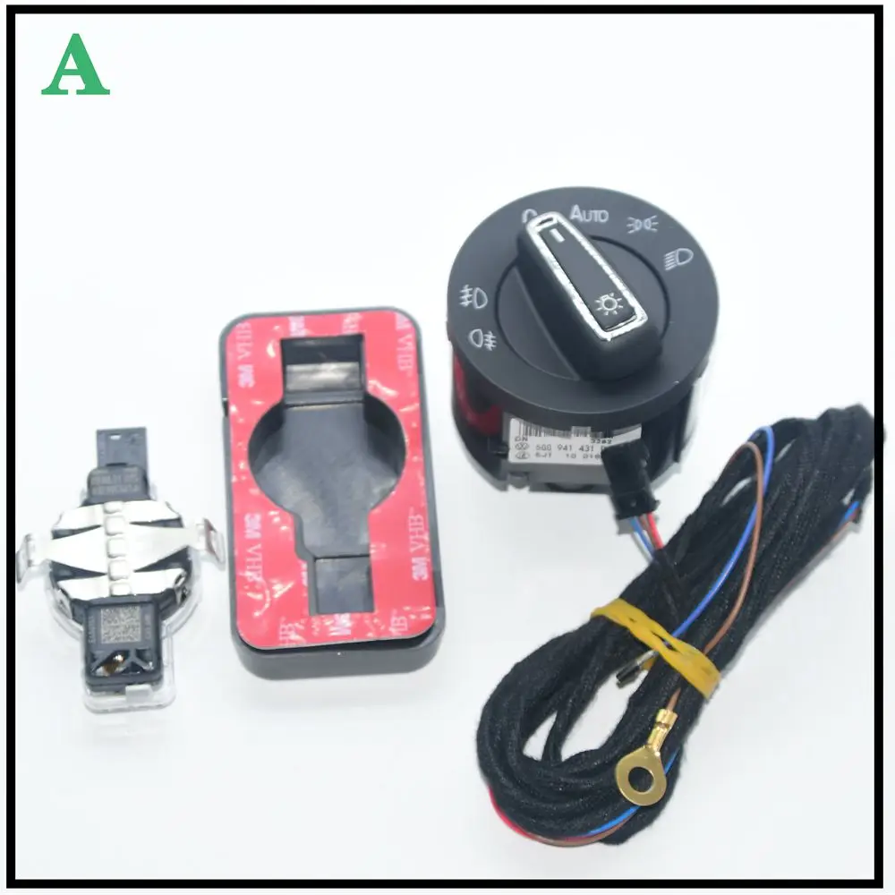 Interruttore Faro Automatico Matic, Sensore Pioggia E Staffa Cablaggio Per Vw Golf 7 Mk7 81D 955 547 A 81D955547A