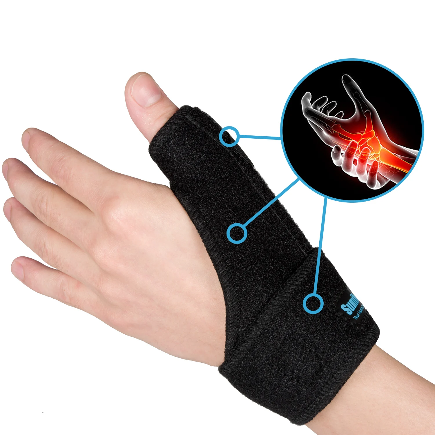 1pcs Hand Protecor Thumb Spica Wrist Brace Splint Support for Arthritis Tendonitis Carpal Tunnel Pain Relief C1572 1pcs elastic carpal tunnel wristbands exercise wrist protector brace support hand left right bowling drawing mouse keyboard gym