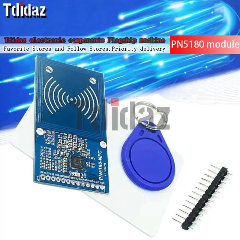 Модуль PN5180 NFC модуль датчика Wi-Fi поддержка ISO15693 RFID высокочастотная плата IC Icode 2