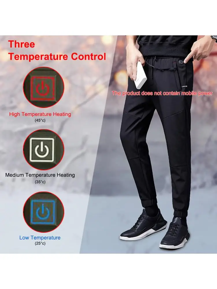 Тип USB мотоцикл интеллектуальные теплые брюки с подогревом брюки для мужчин/женщин углеродного волокна Отопление штаны большого размера зима