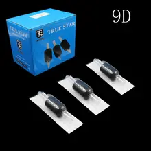 20 шт одноразовые 9D алмазные трубки для татуировки с длинными наконечниками, мягкая резиновая черная ручка для татуировки и трубка для тату иглы поставка татуировки