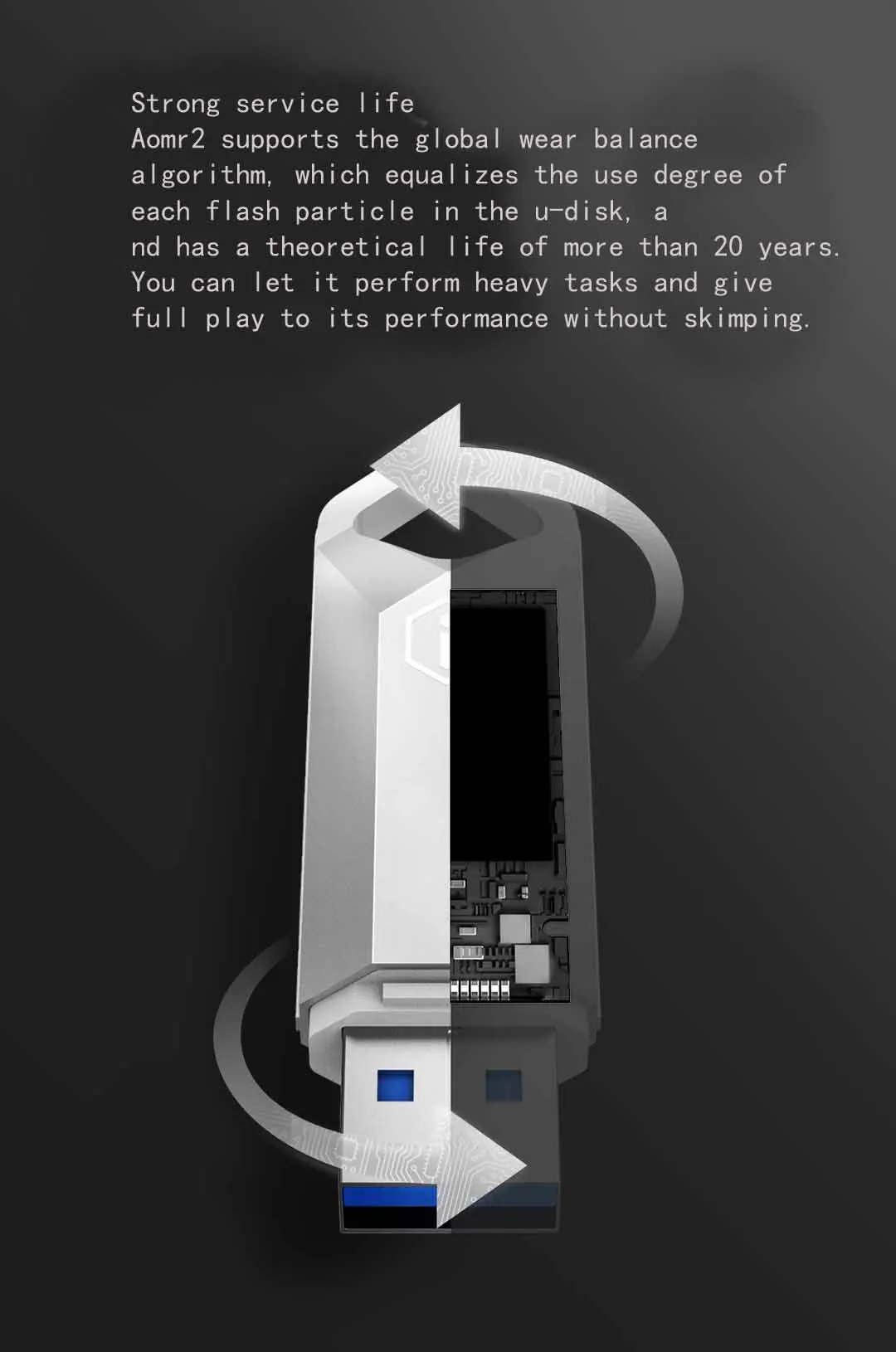 Xiaomi Aomr 2 USB флэш-диск 420 МБ/с./с считывает производительность SSD уровень жесткий 4K чтение-запись 1 Алюминиевый сплав корпус металлический USB флэш-диск