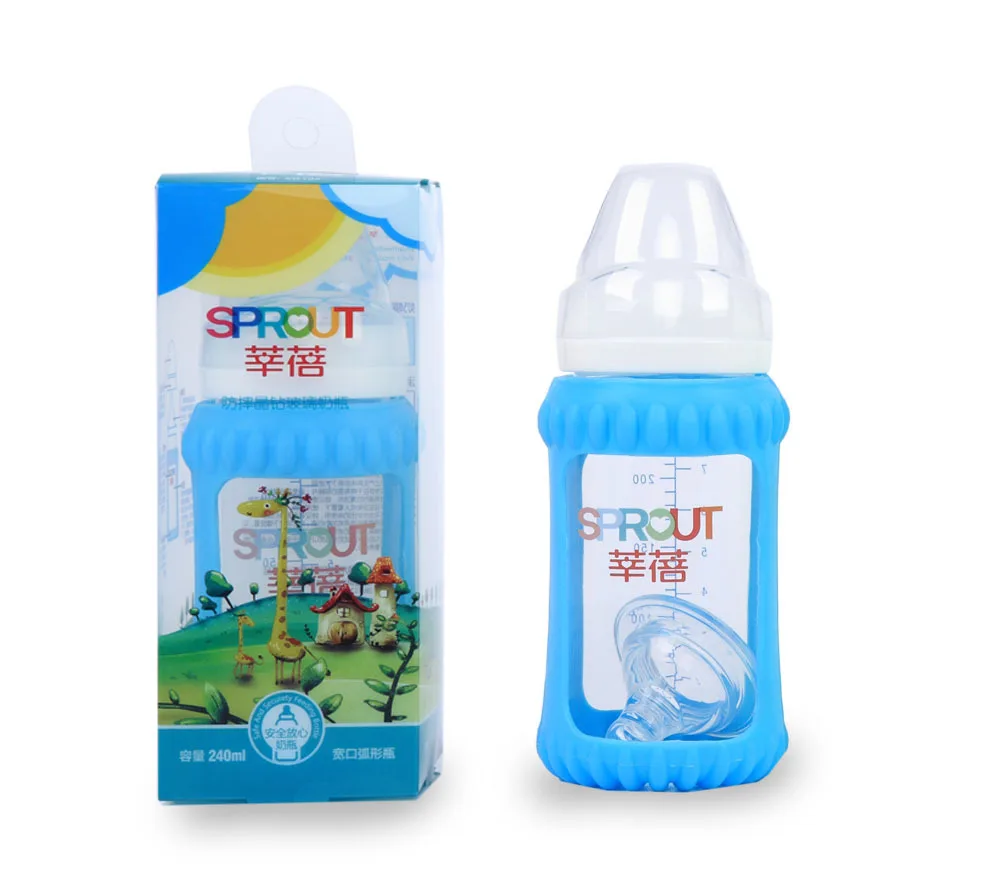 

Xin bei Xin Bei Shatter-resistant Borosilicate Crystal Diamond Glass Feeding Bottles 150/240 Ml Wide Mouth Slip-Box