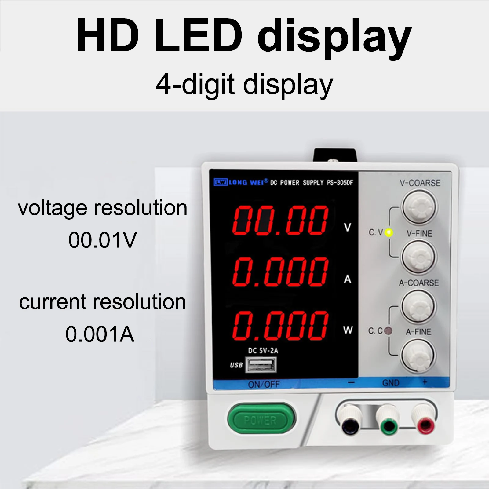 Alimentation électrique régulée par galvanoplastie, haute précision, 30v, 10a, 4 bits, Ps 3010df, avec vieillissement réglable