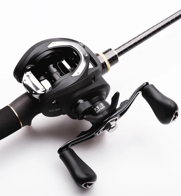 DAIWA CC80 Baitcasting Fishing Reels CC80H/HL/HS/HSL 4+1BB Gear Ratio 7.5:1  Max Drag 7kg Baitcast Reel Fishing Metal Light Spool