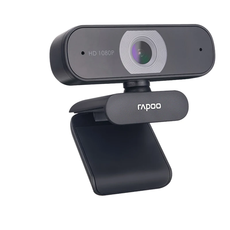 Rotatable para Transmissão ao Vivo 1080p com Usb com Microfone Original Rapoo Webcam Câmeras Vídeo Chamada Conferência C260 hd - Imagem 3