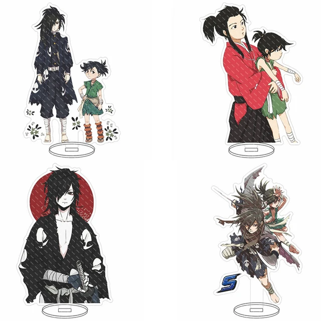 Anime dororo hyakkimaru personagens licenciamento suporte figura + base de  acrílico ornamentos modelo placa cosplay desktop decoração presentes