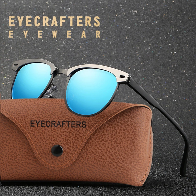EYECRAFTERS 2020 мужские очки ретро поляризованные солнцезащитные винтажные модные