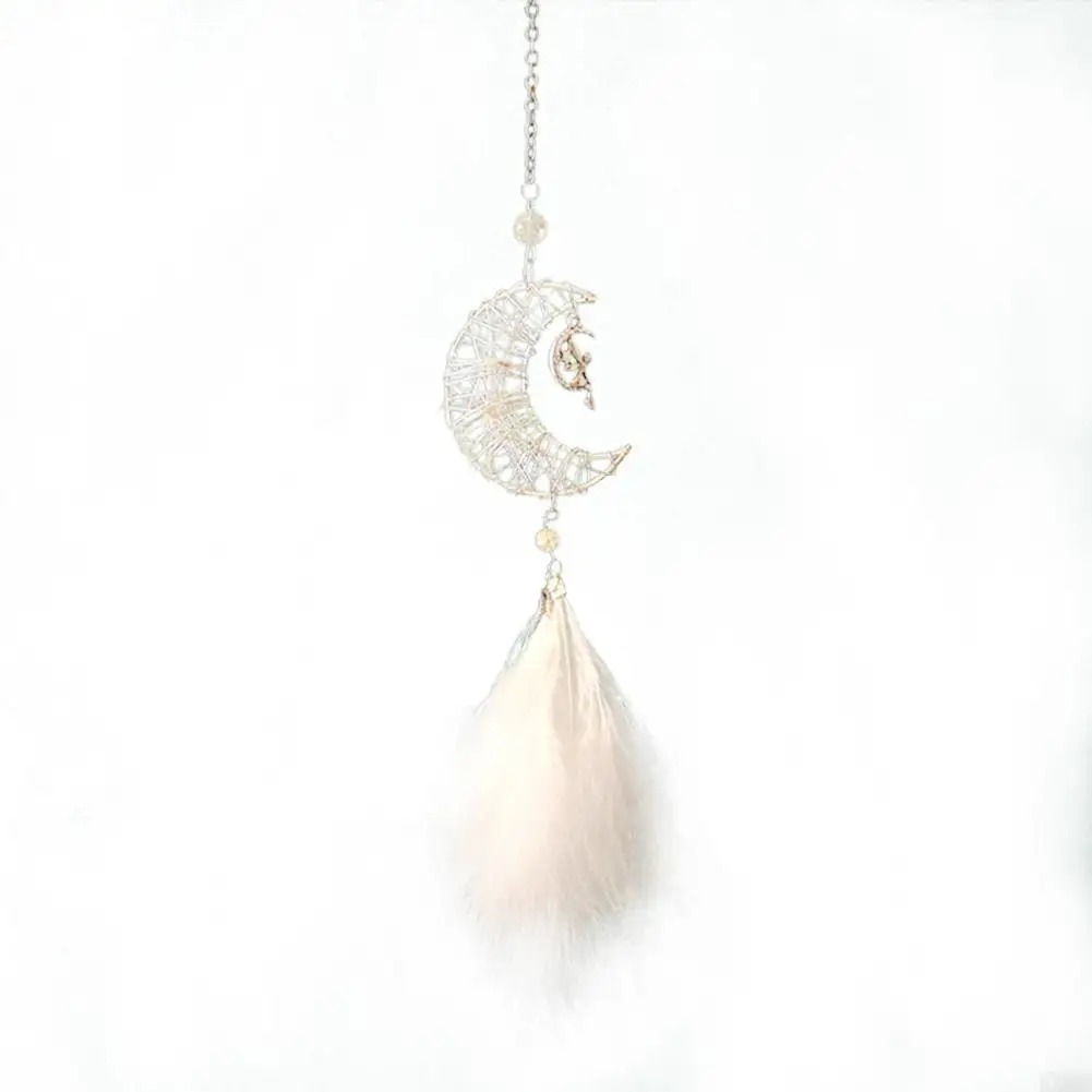 Новые ажурные лунные перья Ловец снов изысканная ручная работа Лунная Подвеска