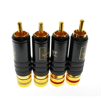 

WBT-0144 Gold Plated RCA Plug RCA Plug-In Type AV o and Video Plug Video Plug Connector
