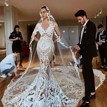 Однослойная винтажная вуаль для свадьбы в соборе Длина Тюль длинная кружевная свадебная вуаль Лидер продаж аксессуары невесты с бесплатной расческой